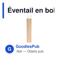 Éventail en bois personnalisable avec logo - WOODFAN - Miniature 3