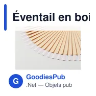 Éventail en bois personnalisable avec logo - WOODFAN - Miniature 4