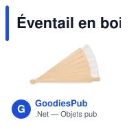Éventail en bois personnalisable avec logo - WOODFAN - Miniature 6