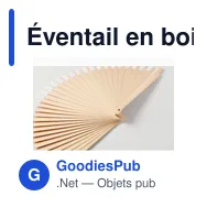 Éventail en bois personnalisable avec logo - WOODFAN - Miniature 8