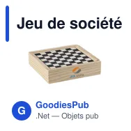 Jeu de société 5-en-1 personnalisable en bois avec logo - Miniature 5