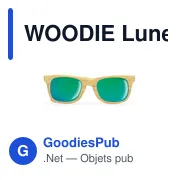 WOODIE Lunettes monture effet bois - Miniature 1