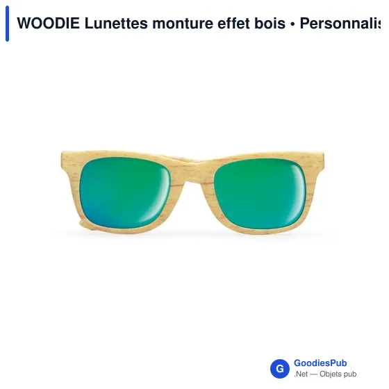 WOODIE Lunettes monture effet bois - Image 1