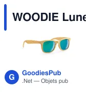 WOODIE Lunettes monture effet bois - Miniature 2