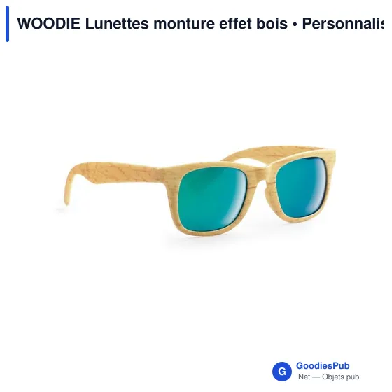 WOODIE Lunettes monture effet bois - Image 2