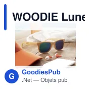 WOODIE Lunettes monture effet bois - Miniature 3