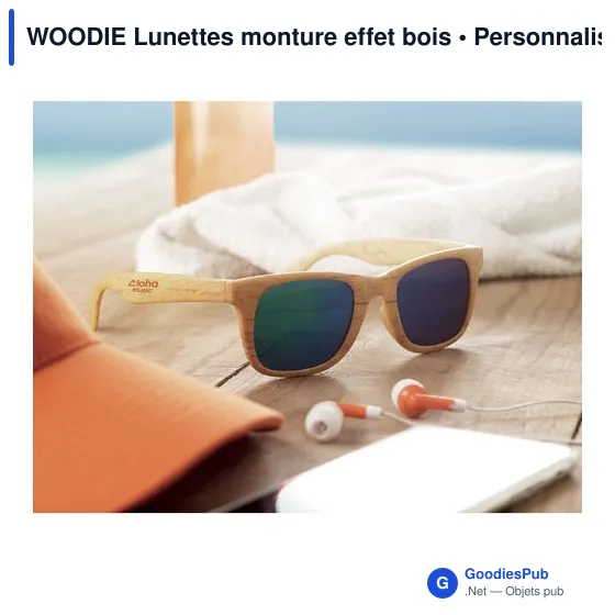 WOODIE Lunettes monture effet bois - Image 3
