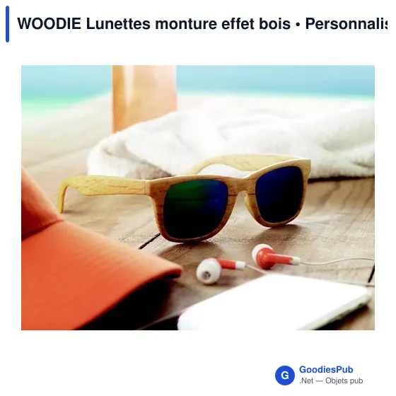WOODIE Lunettes monture effet bois - Image 4