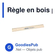 Règle en bois personnalisable avec logo - WoodRuler - Miniature 3