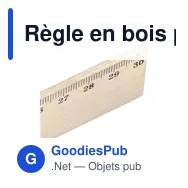 Règle en bois personnalisable avec logo - WoodRuler - Miniature 4