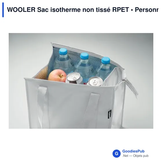 WOOLER Sac isotherme non tissé RPET - Image 5