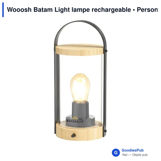 Lampe d'ambiance personnalisable Wooosh Batam Light avec logo - Image 1