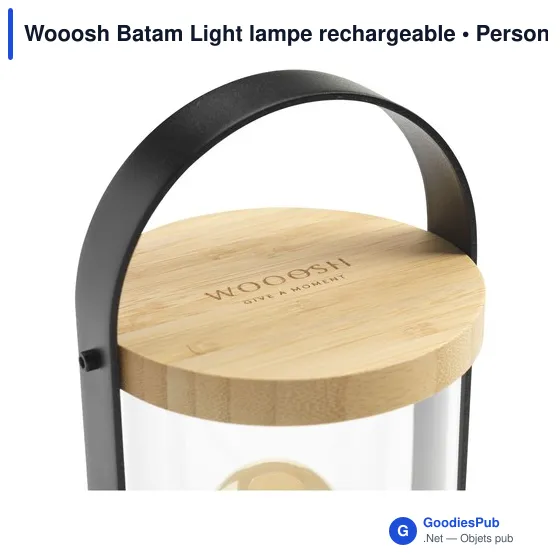 Lampe d'ambiance personnalisable Wooosh Batam Light avec logo - Image 2