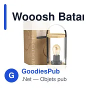 Lampe d'ambiance personnalisable Wooosh Batam Light avec logo - Miniature 3