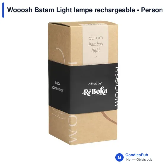 Lampe d'ambiance personnalisable Wooosh Batam Light avec logo - Image 4
