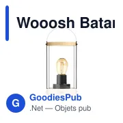 Lampe d'ambiance personnalisable Wooosh Batam Light avec logo - Miniature 8
