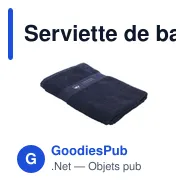 Serviette de bain personnalisable en coton recyclé avec logo - Wooosh - Miniature 7