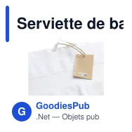 Serviette de bain personnalisable en coton recyclé avec logo - Wooosh - Miniature 8