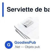Serviette de bain personnalisable en coton recyclé avec logo - Wooosh - Miniature 9