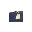 Variante bleu marine - Serviette de bain personnalisable en coton recyclé avec logo - Wooosh