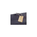 Variante gris foncé - Serviette de bain personnalisable en coton recyclé avec logo - Wooosh