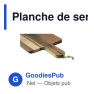 Planche de service personnalisable en bois d'acacia - Wooosh Borghiavec logo - Miniature 2