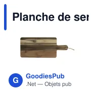 Planche de service personnalisable en bois d'acacia - Wooosh Borghiavec logo - Miniature 7