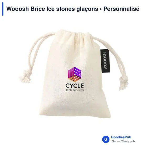 Glaçons personnalisables en granit pour rafraîchir vos boissons - Woooshavec logo - Image 4