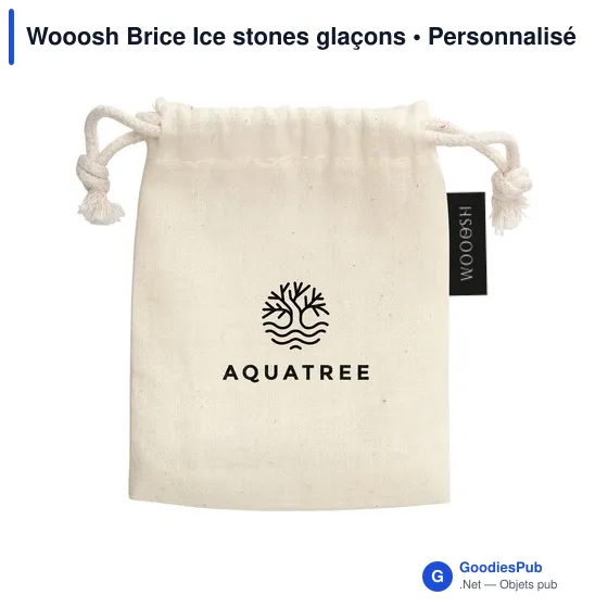 Glaçons personnalisables en granit pour rafraîchir vos boissons - Woooshavec logo - Image 5