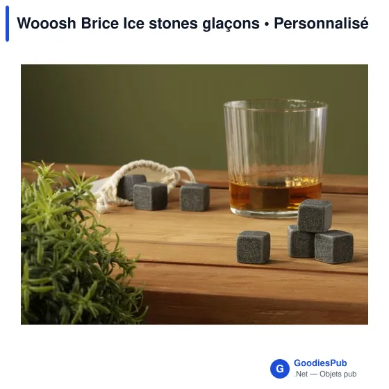 Glaçons personnalisables en granit pour rafraîchir vos boissons - Woooshavec logo - Image 6