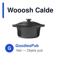 Wooosh Calderon Cast Iron Casserole 3.8 personnalisé avec logo entreprise gris - Miniature 11