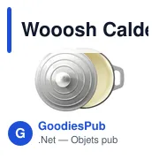 Wooosh Calderon Cast Iron Casserole 3.8 personnalisé avec logo entreprise gris - Miniature 4