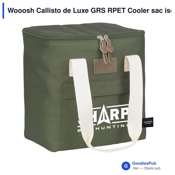 Sac isotherme personnalisable Wooosh Callisto de Luxe avec logo - Image 1