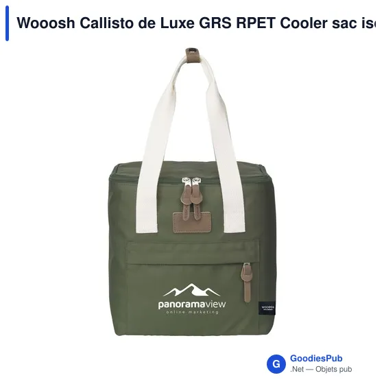 Sac isotherme personnalisable Wooosh Callisto de Luxe avec logo - Image 5