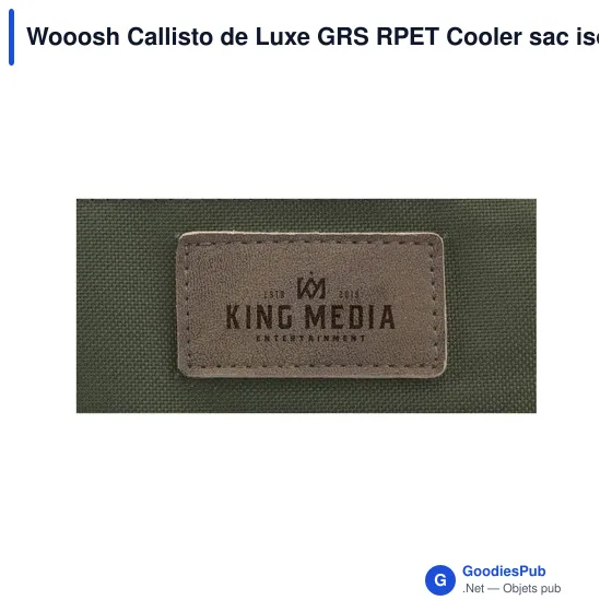 Sac isotherme personnalisable Wooosh Callisto de Luxe avec logo - Image 7