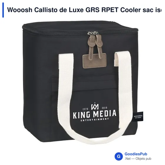 Sac isotherme personnalisable Wooosh Callisto de Luxe avec logo - Image 8
