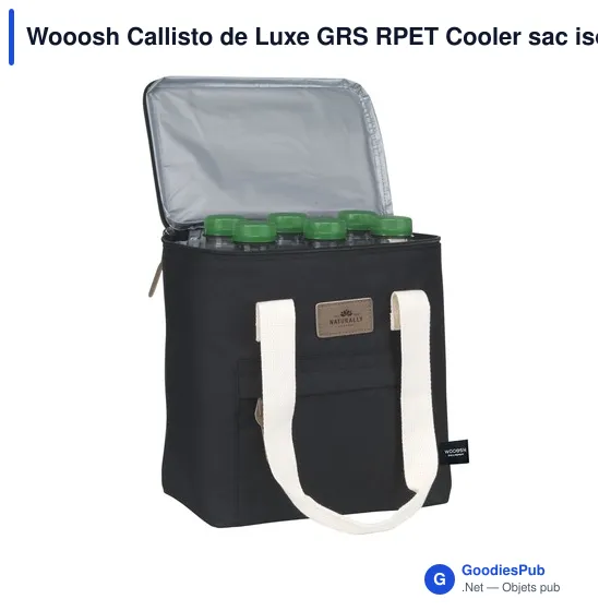 Sac isotherme personnalisable Wooosh Callisto de Luxe avec logo - Image 9