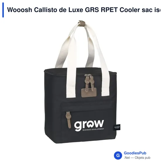 Sac isotherme personnalisable Wooosh Callisto de Luxe avec logo - Image 10
