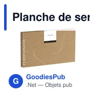 Planche de service personnalisable en bois d'acacia - Woooshavec logo - Miniature 3