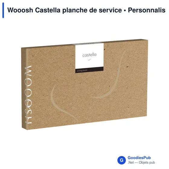 Planche de service personnalisable en bois d'acacia - Woooshavec logo - Image 3