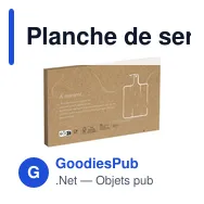 Planche de service personnalisable en bois d'acacia - Woooshavec logo - Miniature 4