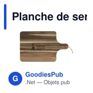 Planche de service personnalisable en bois d'acacia - Woooshavec logo - Miniature 7