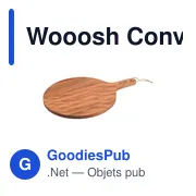 Planche de service personnalisable Wooosh Convivio avec logo - Miniature 1