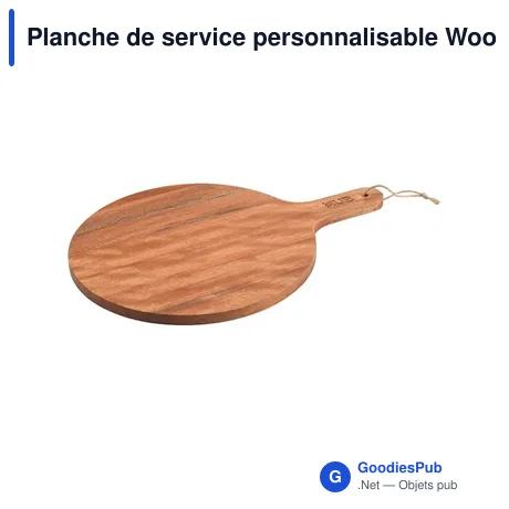 Planche de service personnalisable Wooosh Convivio avec logo