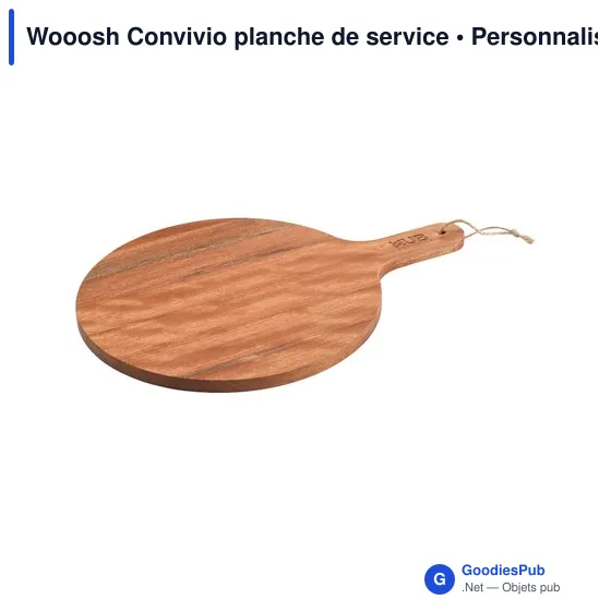 Planche de service personnalisable Wooosh Convivio avec logo - Image 1