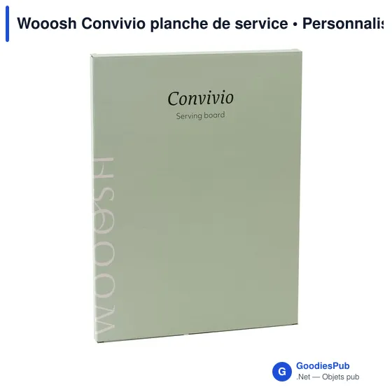 Planche de service personnalisable Wooosh Convivio avec logo - Image 5