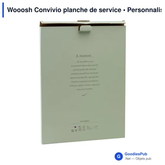 Planche de service personnalisable Wooosh Convivio avec logo - Image 6