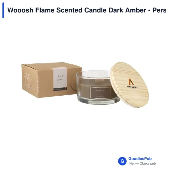 Bougie parfumée personnalisable Wooosh Flame avec logo - Image 2