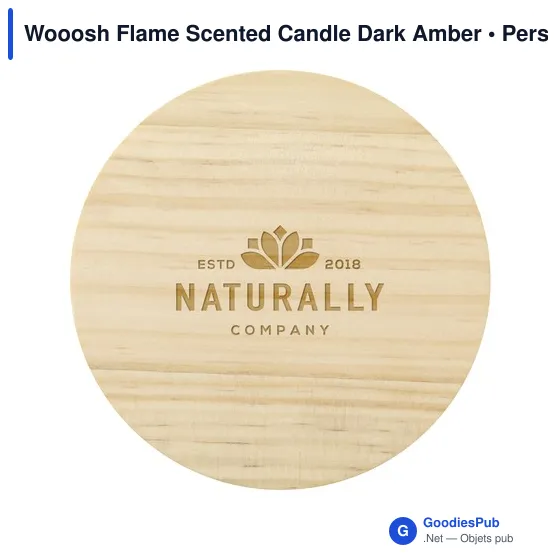 Bougie parfumée personnalisable Wooosh Flame avec logo - Image 4