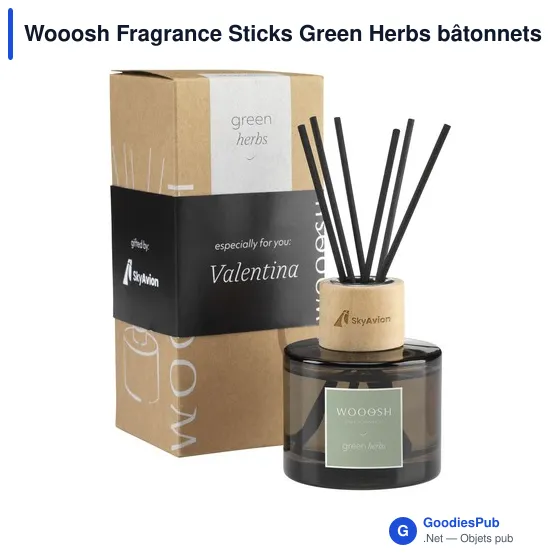 Bâtonnets de parfum personnalisables Wooosh Fragrance Sticks avec logo - Image 1